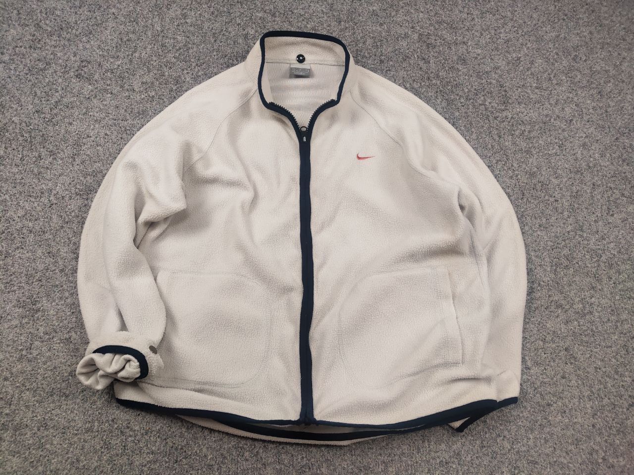 Nike Vintage Y2K Style Nike fleece Pullover zip Pocket Jacket Size L / US 10 / IT 46 - 2 Thumbnail