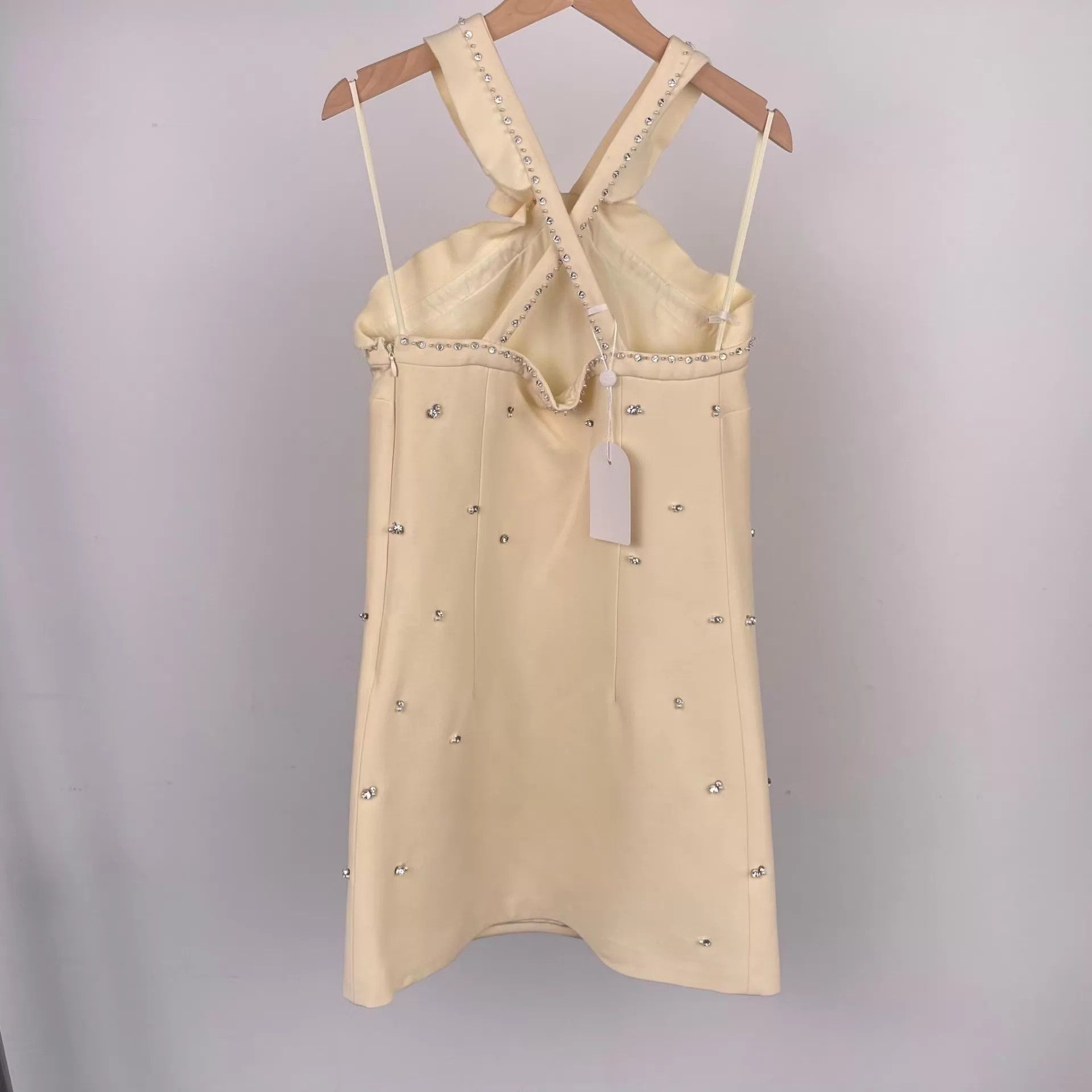 Miu Miu MIU MIU crystal-embellished cami dresses 38 Size XS / US 0-2 / IT 36-38 - 2 Thumbnail