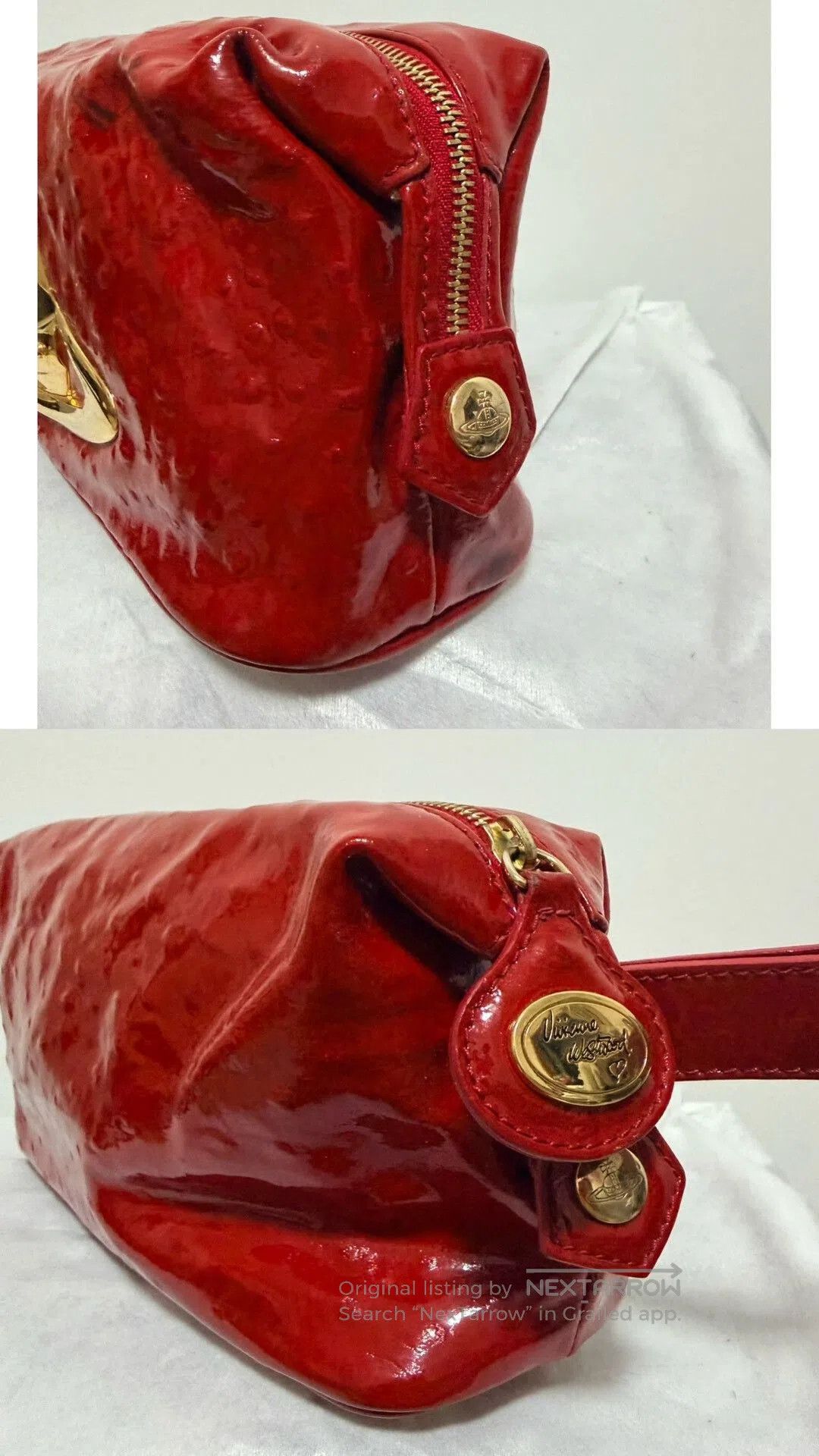 Vivienne Westwood Vivienne Westwood Saturn Logo Clutch. Size ONE SIZE - 9 Thumbnail