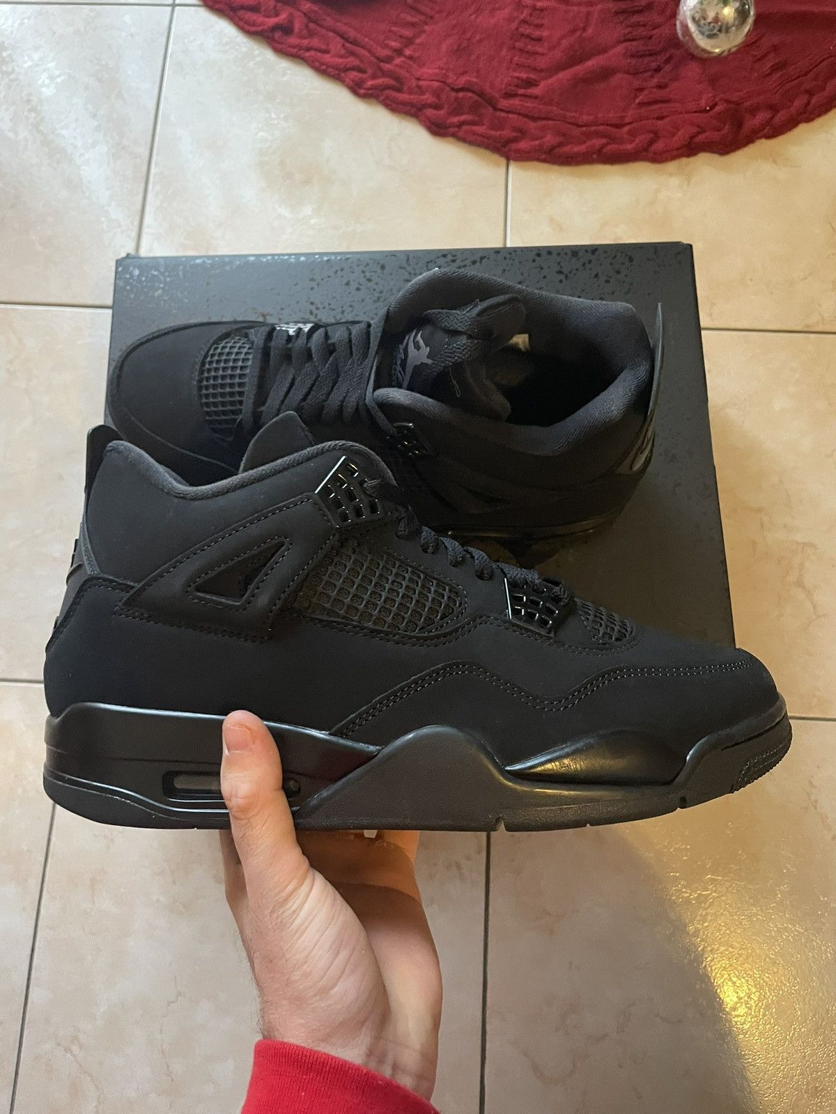 Jordan Brand Nike Air Jordan 4 Black cat 44 Size US 10 / EU 43 - 1 Thumbnail