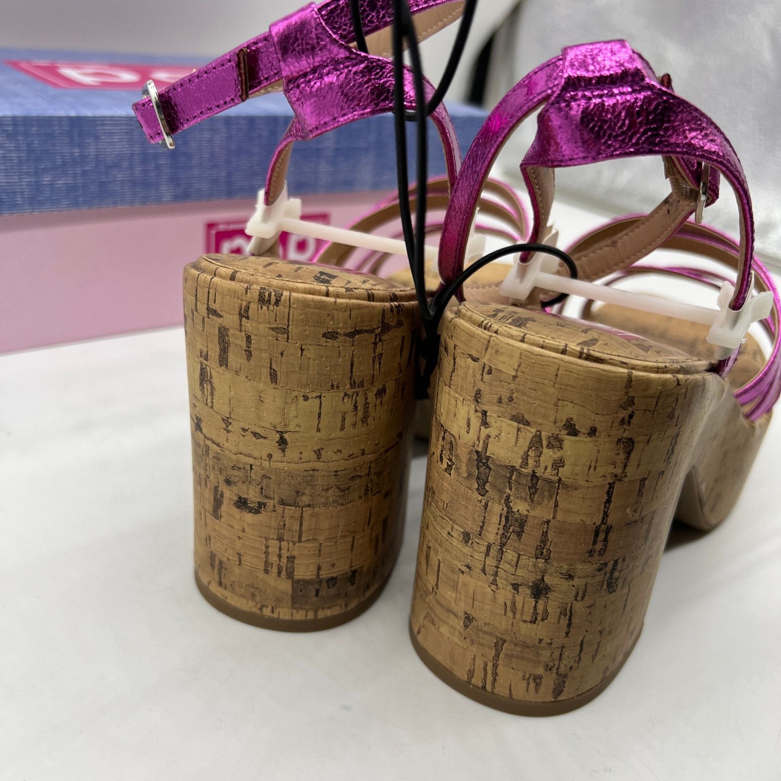 Other Pop Womens Kallie Heeled Sandals Pink Fuschia Multicolor Size US 9 / IT 39 - 11 Thumbnail