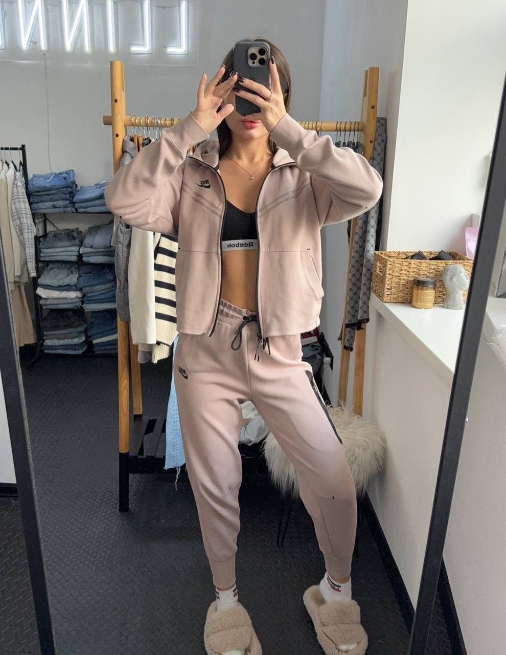 Nike Nike Tech Fleece women’s pink costume Size:S Size S / US 4 / IT 40 - 2 Thumbnail