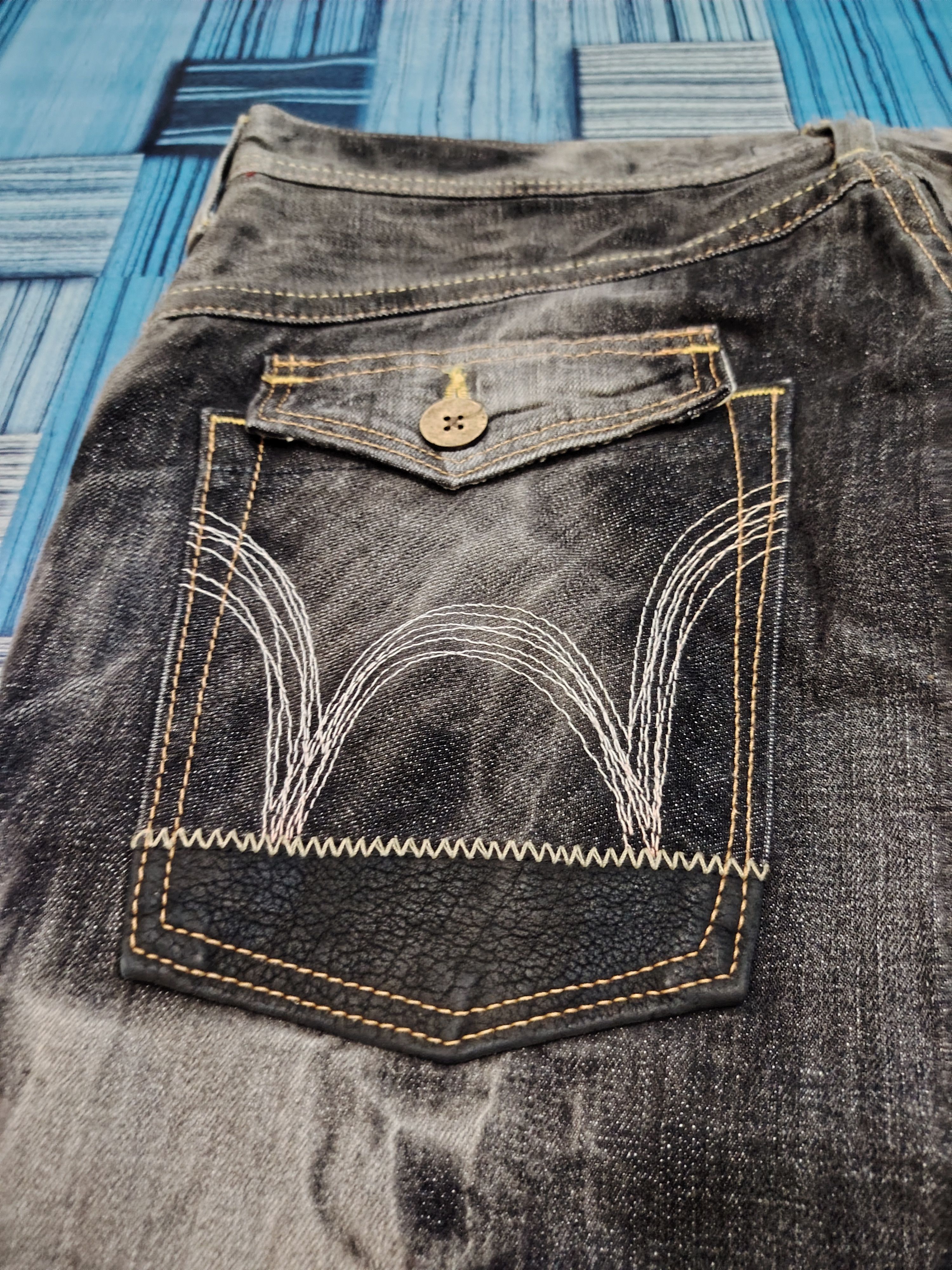 Who Decides War Japanese Edwin Flared Jeans Distressed Denim Size US 34 / EU 50 - 23 Thumbnail
