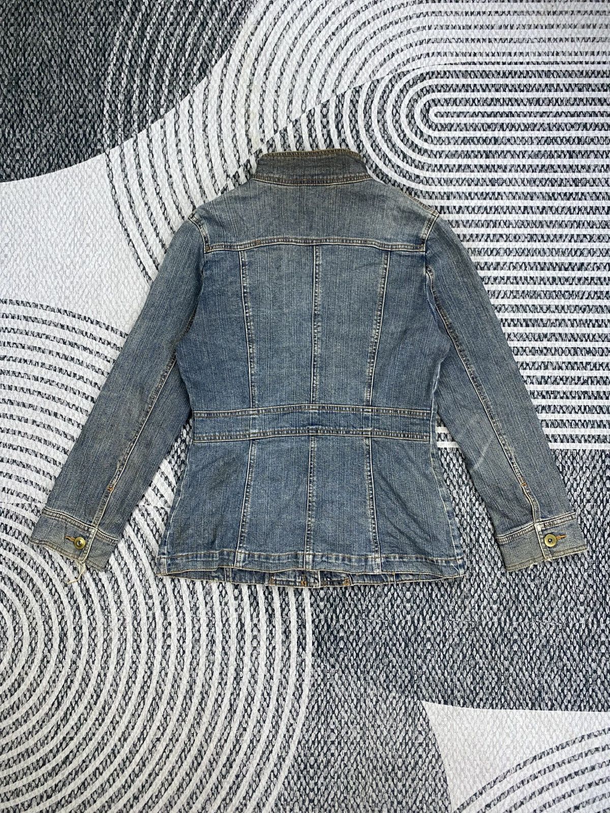 If Six Was Nine Vintage Japanese Brand Lace-Up Dedim Bodage Jacket Size S / US 4 / IT 40 - 2 Thumbnail