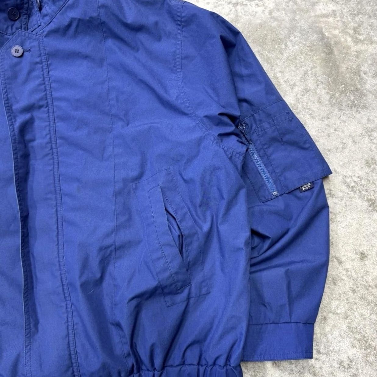 London Fog London Fog Jacket Mens LT Blue Nylon Zip Stand Collar Lined Windbreaker Long Bomber Casual Travel Size US L / EU 52-54 / 3 - 3 Thumbnail