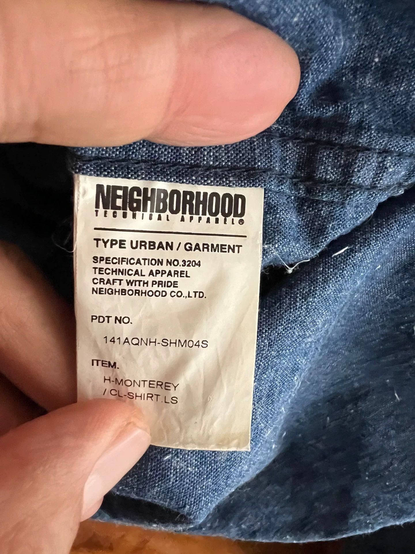 Neighborhood Neighborhood Japan Indigo Vintage Embroidered Denim Shirt Size US M / EU 48-50 / 2 - 9 Thumbnail