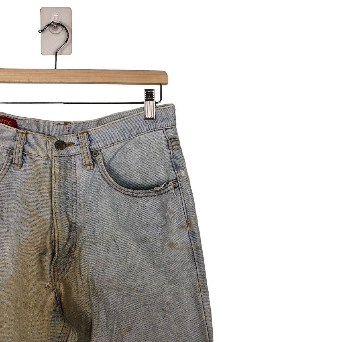 Japanese Brand 🔥70’s True Vintage Distressed Denim Jeans Edwin Made In Usa Size US 30 / EU 46 - 5 Thumbnail