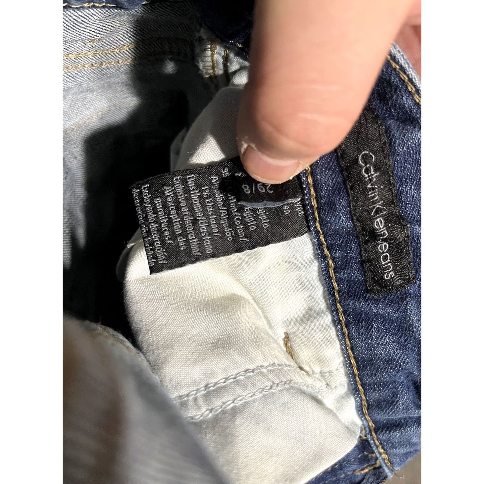 Calvin Klein Calvin Klein Womens Jeans Bootcut Trousers Size 8/29 Denim Blue Pocket Boot Size 30" / US 8 / IT 44 - 6 Thumbnail