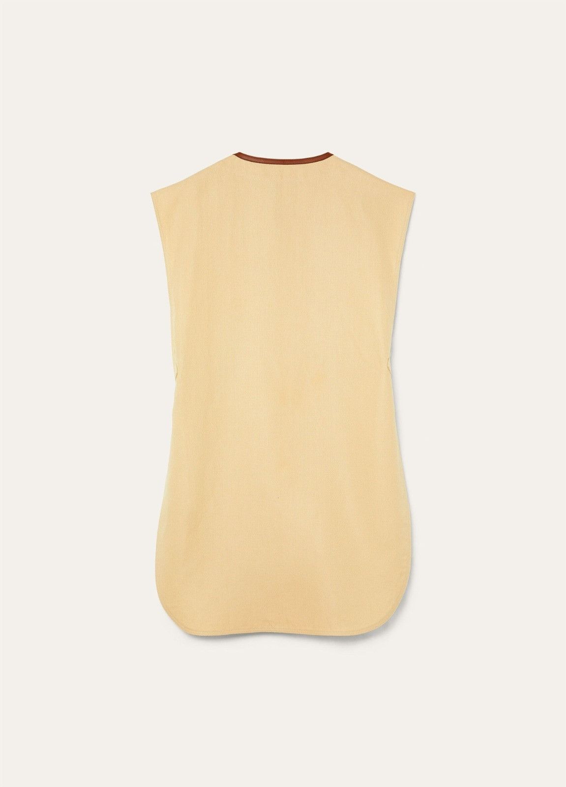 Loro Piana o1srvl11e0526 FAP0261 Carolina Midi Dress in Yellow Size M / US 6-8 / IT 42-44 - 2 Thumbnail