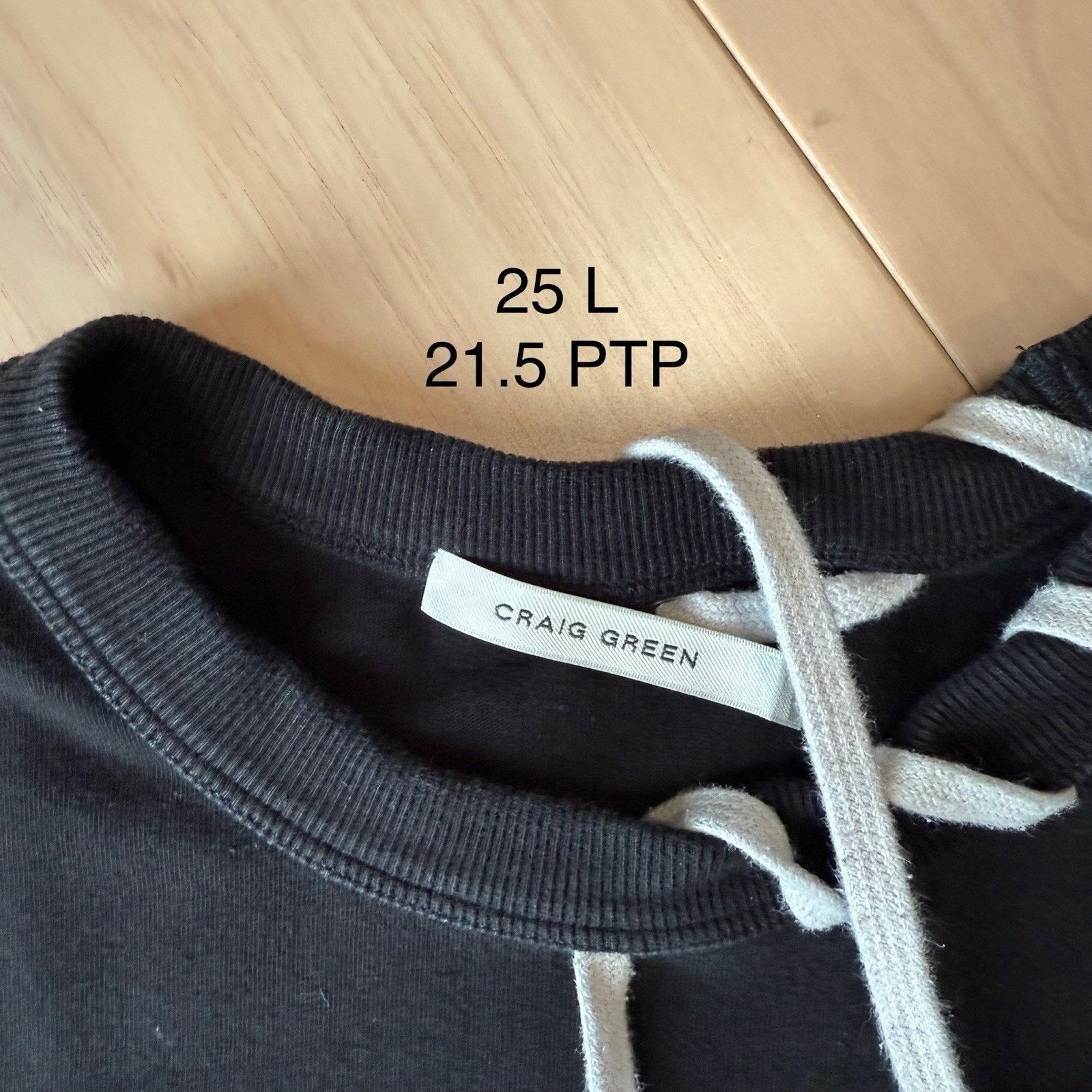Craig Green Craig Green Laced Shirt Small Black New York Streetwear Size US S / EU 44-46 / 1 - 6 Thumbnail