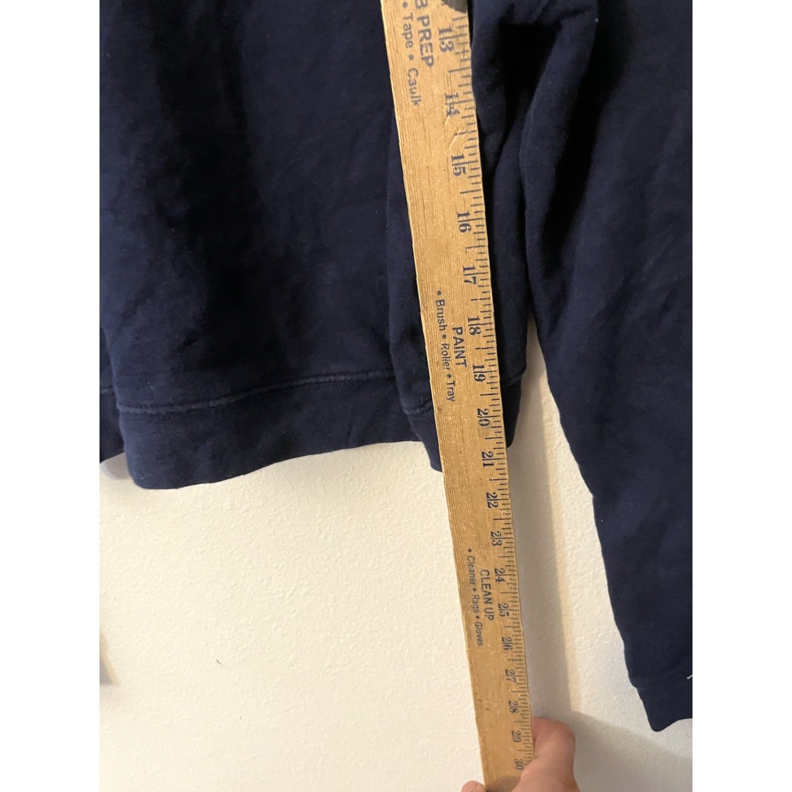 Vintage Aeropostale AERO Sweatshirt Womens Sz Medium Blue Crop Top Crew Neck BIG LOGO Size M / US 6-8 / IT 42-44 - 4 Thumbnail