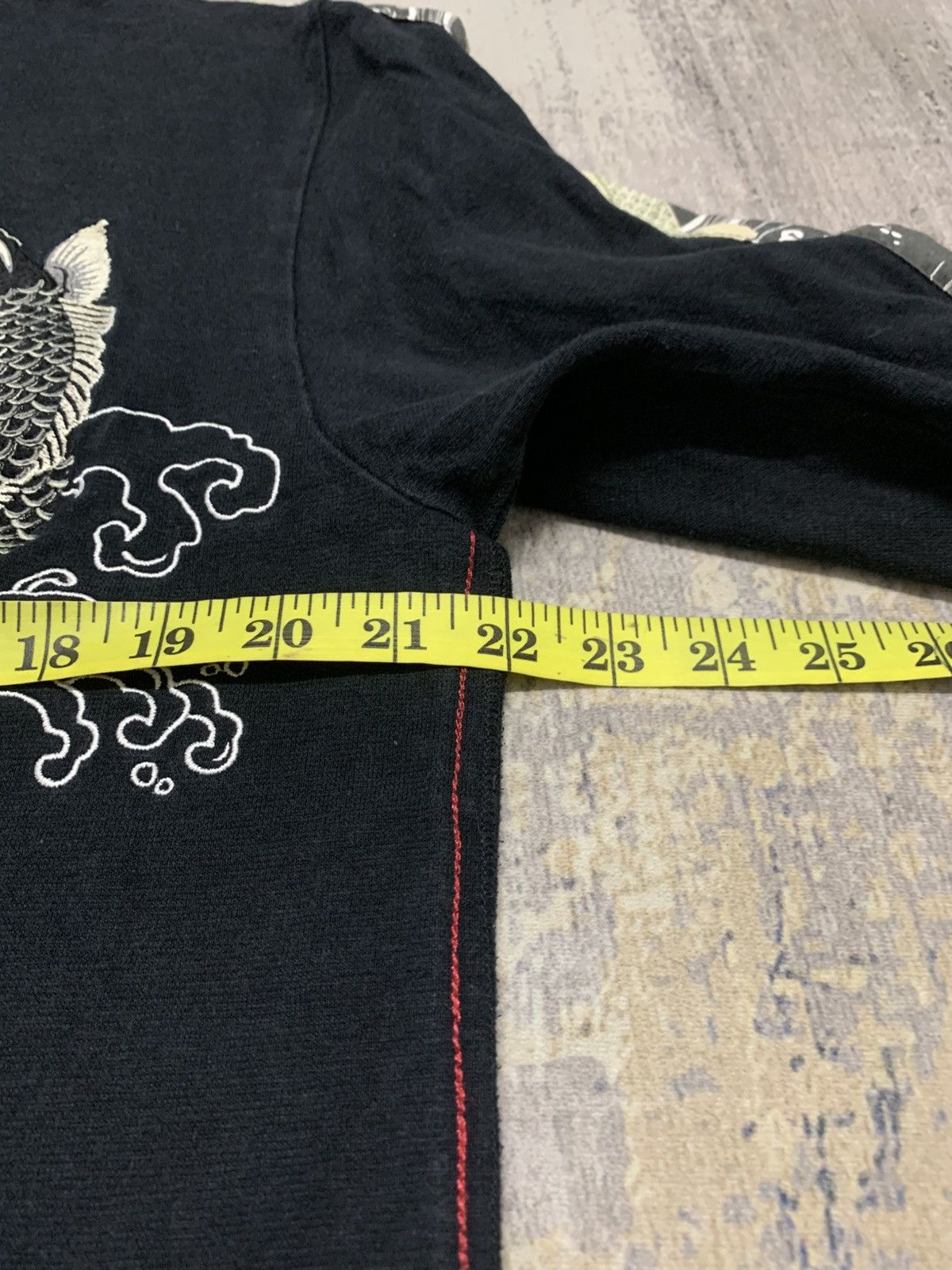 Karakuri Tamashii Vintage Japanese Koi Fish Embroidery Sukajan Shirt Size US XL / EU 56 / 4 - 12 Thumbnail