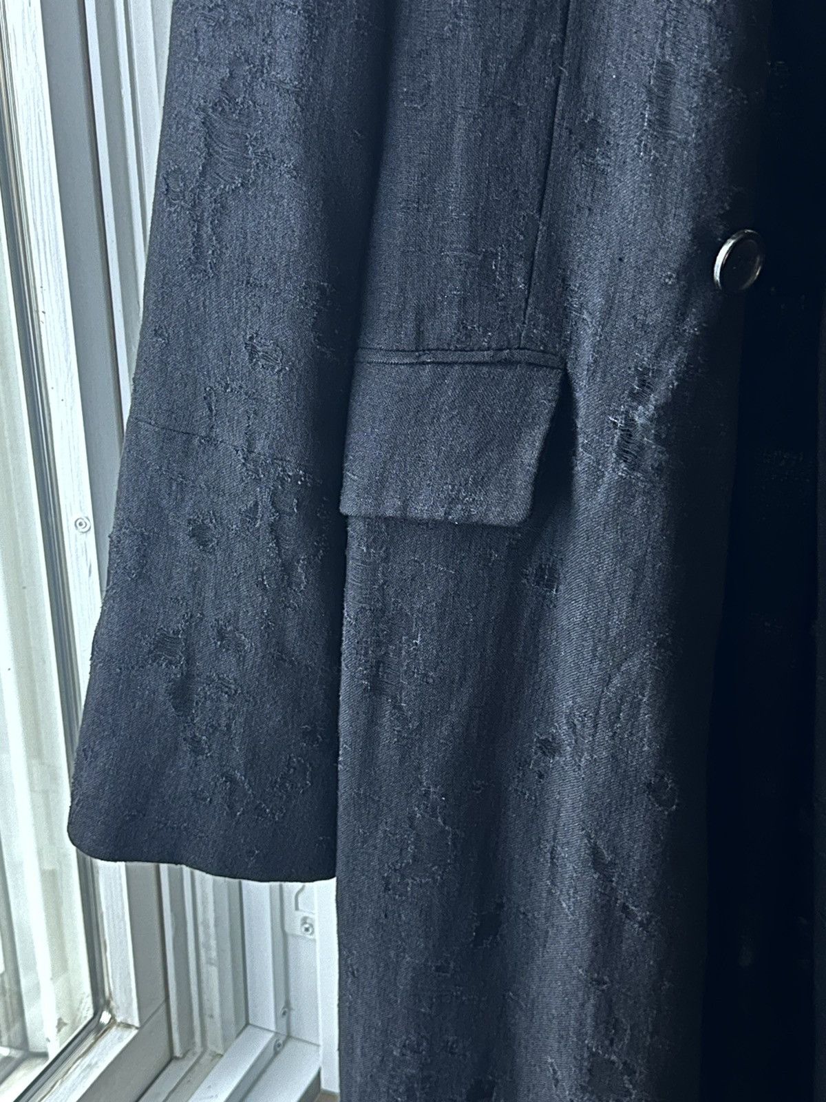 Ann Demeulemeester Ann demeulemeester ss17 linen damaged processed coat Size US L / EU 52-54 / 3 - 4 Thumbnail
