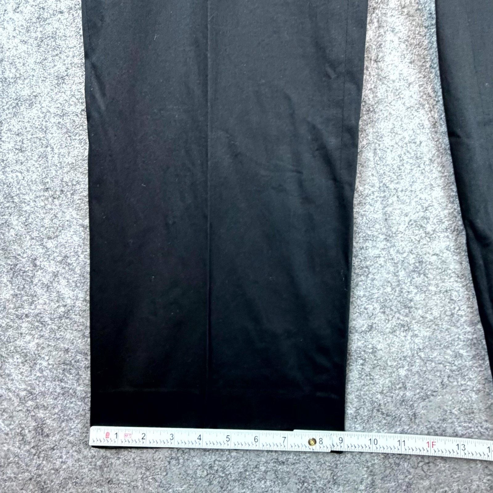 Armani Collezioni Armani Collezioni Dress Pants Womens 6 Black Cotton Straight Size 28" / US 6 / IT 42 - 4 Thumbnail