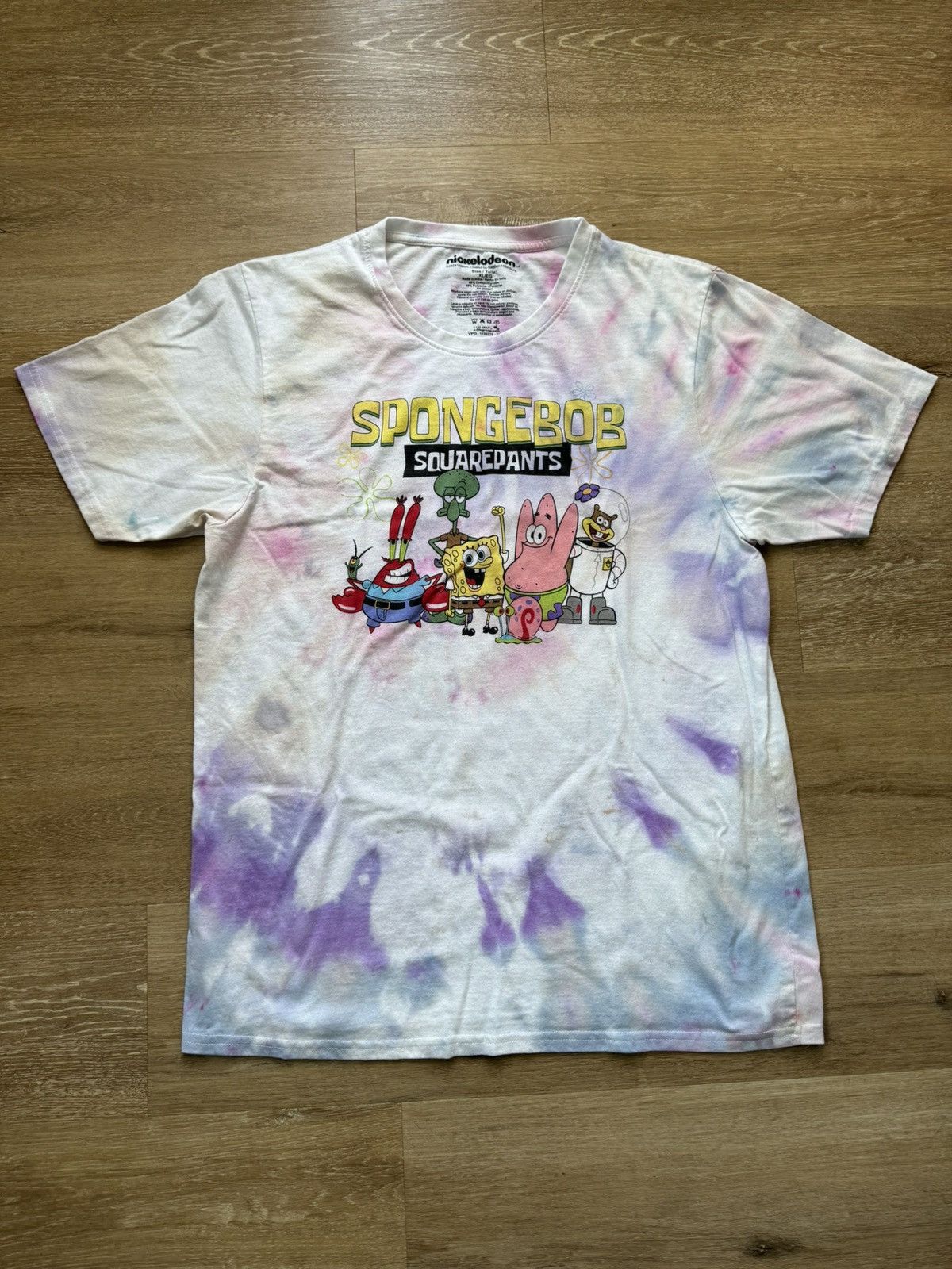 Nickelodeon Ice Dye Trippy Summer SpongeBob and Friends Tie Dye Tee Size US XL / EU 56 / 4 - 2 Thumbnail
