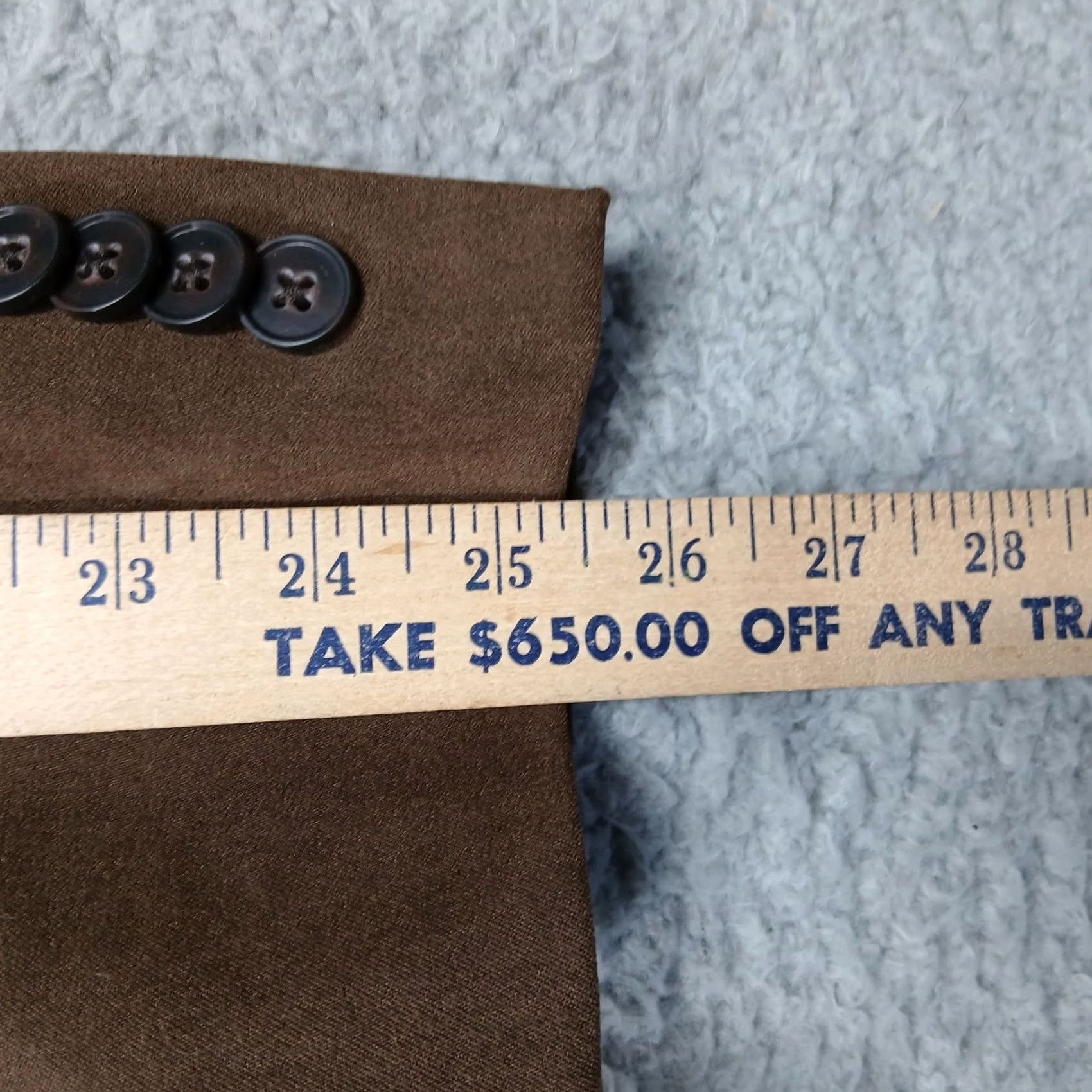Kenneth Cole Kenneth Cole Reaction Men's 46R Brown 2-Button Sportcoat Blazer NWT Size 46R - 6 Thumbnail