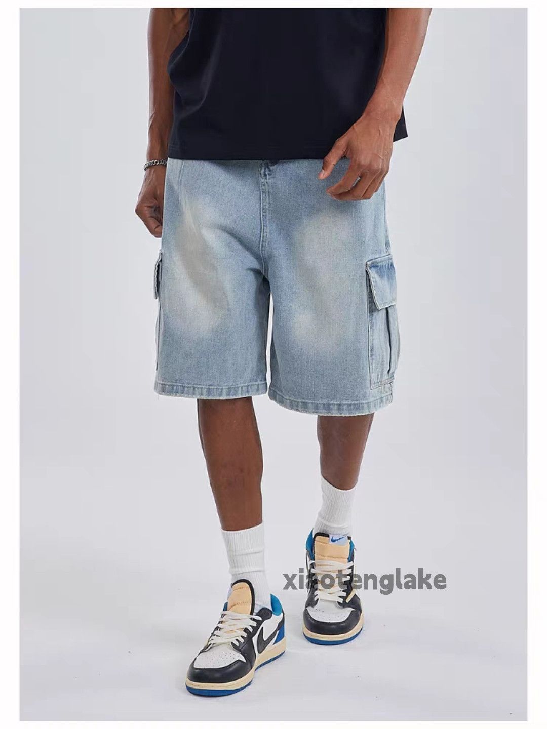 Vintage Unisex outdoor utility workwear carpenter faded shorts Size US 34 / EU 50 - 8 Thumbnail