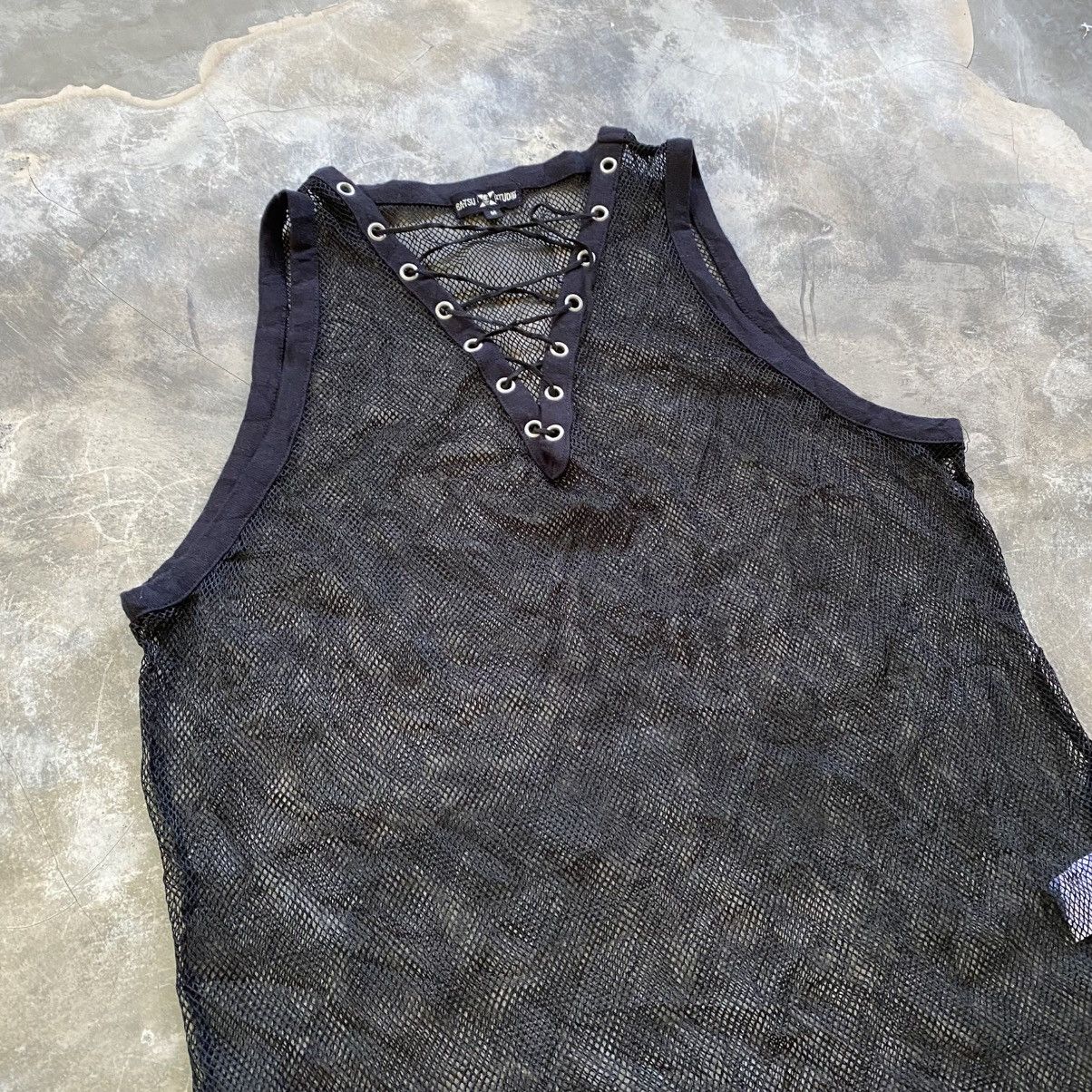 Tornado Mart 2000s Ba-Tsu Studio Vkei Style Mesh T-shirt Size US M / EU 48-50 / 2 - 2 Thumbnail