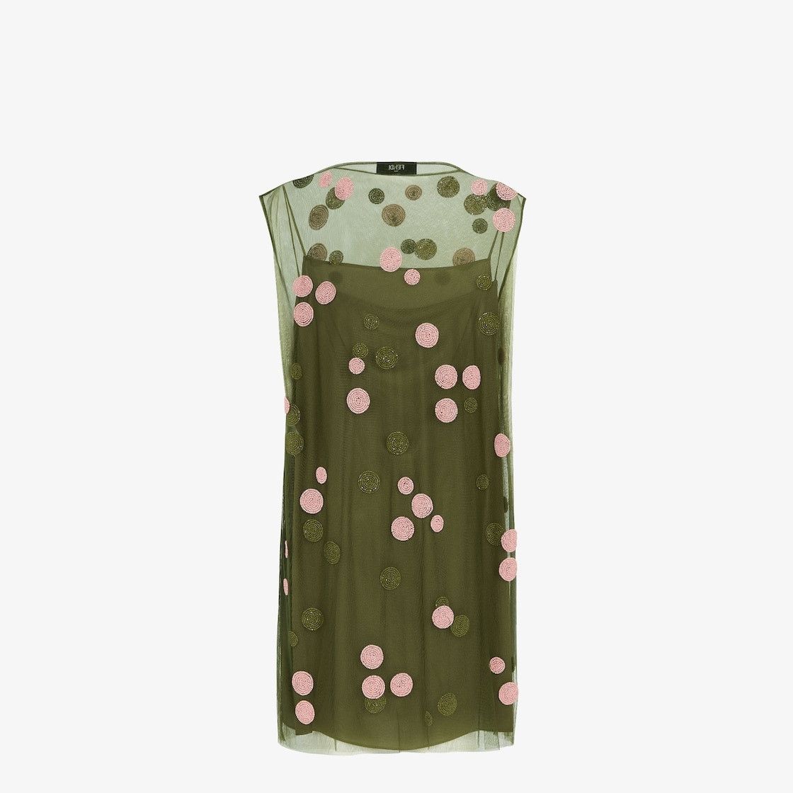 Fendi o1s1wg110925 Dress in Dark Green Size XL / US 12-14 / IT 48-50 - 2 Thumbnail