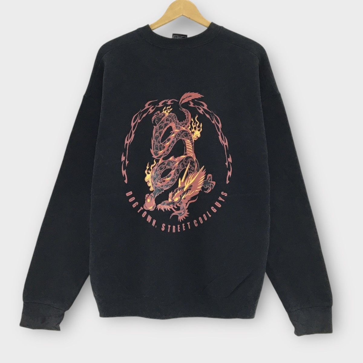 Vintage Vintage 90s Dogtown Dragon Street Cool Guys Crewneck Size US L / EU 52-54 / 3 - 1 Thumbnail