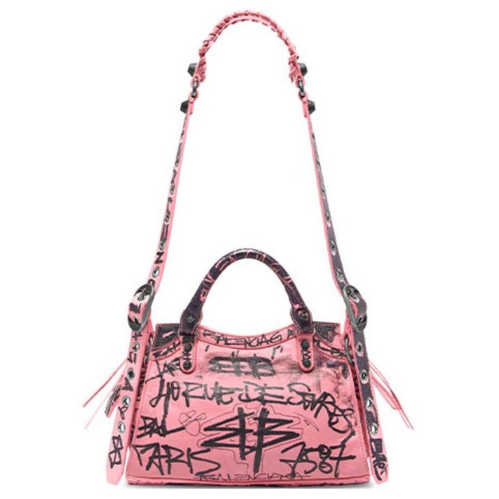 Balenciaga o1w1db10525 Size: OS / Neo Cagole XS Handbag Graffiti Size ONE SIZE - 4 Thumbnail