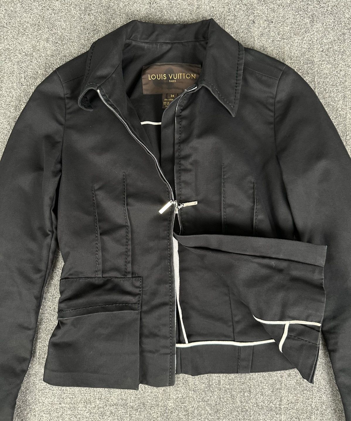 Louis Vuitton Louis Vuitton - Multi Zipper Blouson Jacket Hand Stitch Edge Size XXS / US 00 / IT 34 - 10 Thumbnail
