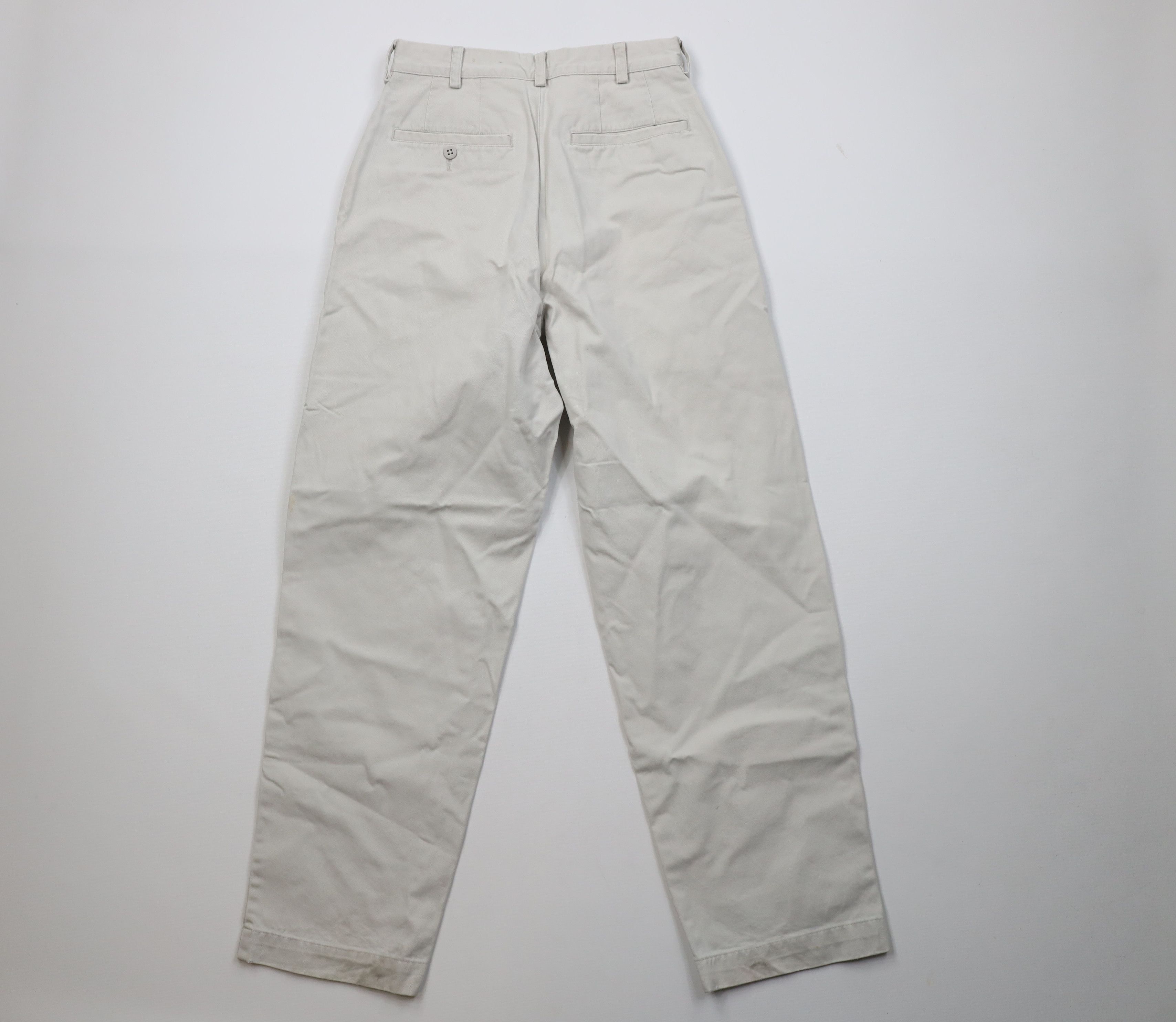 J.Crew Vintage 90s J Crew Button Fly Relaxed Fit Chino Pants Gray Size US 28 / EU 44 - 10 Thumbnail