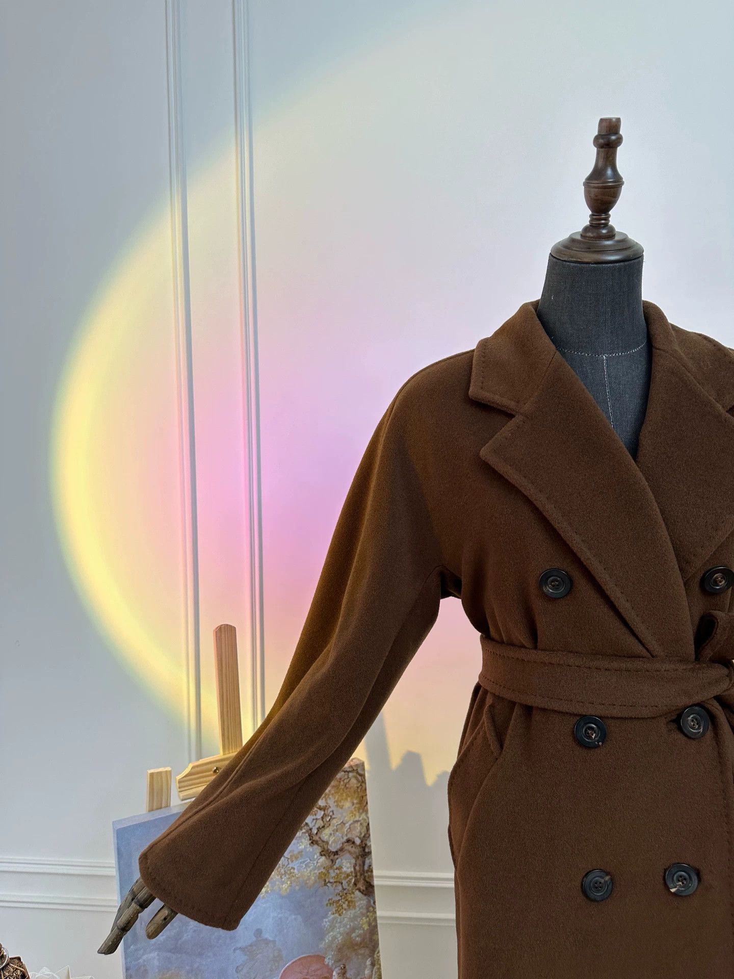 Max Mara MaxMara Madame 101801 Runway Cashmere Coat Women Caramel Size S / US 4 / IT 40 - 6 Thumbnail