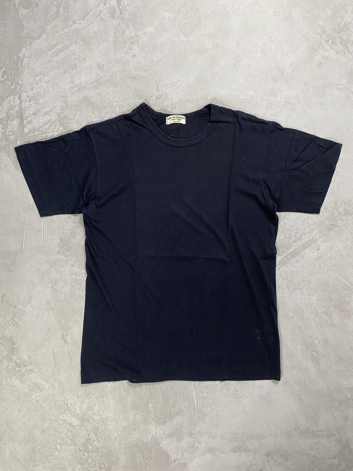 image of Ad1988 Robe De Chambre Comme Des Garcons T-Shirt in Navy/Black, Men's (Size Medium)