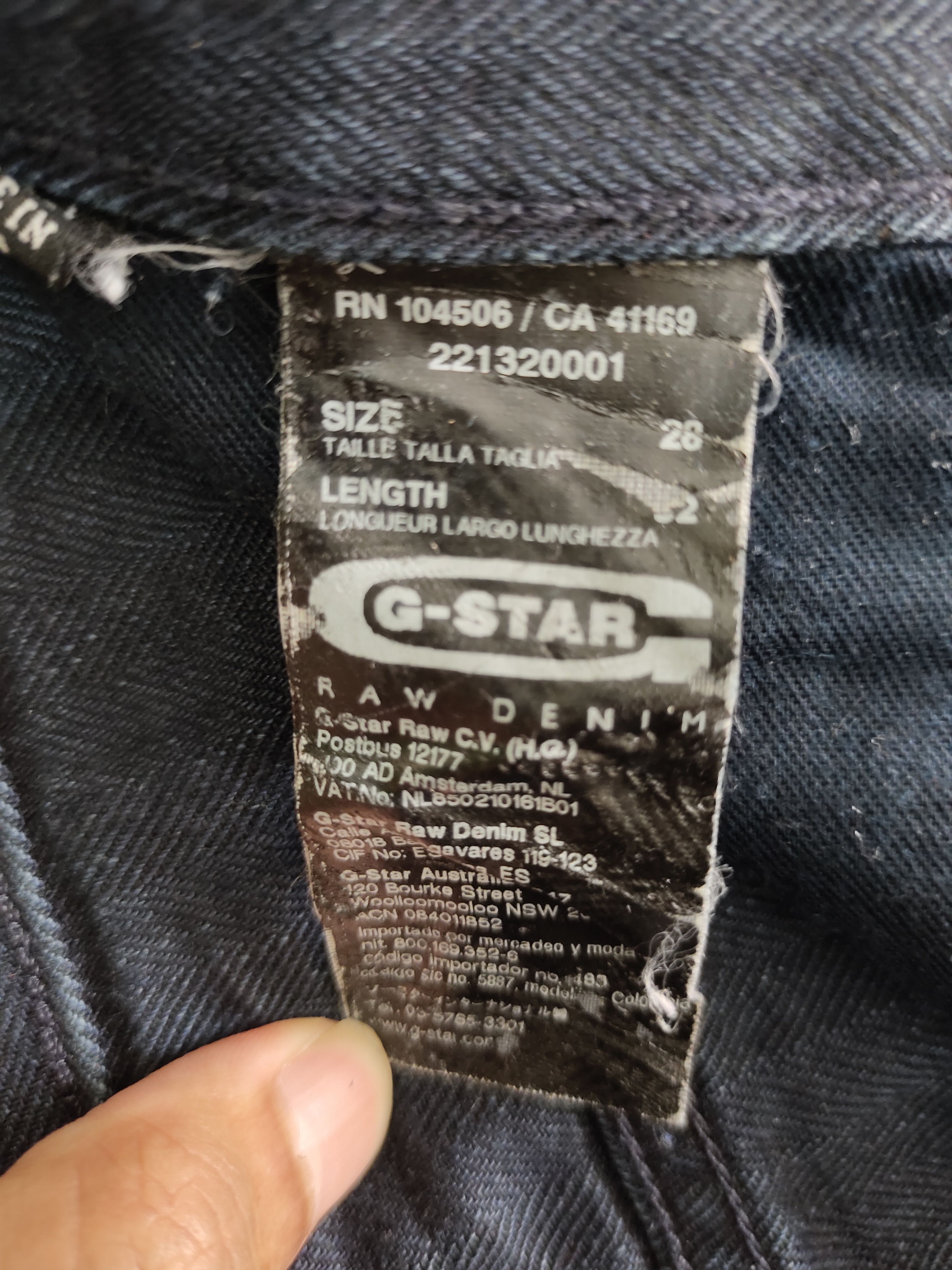 G-Star × Marc Newson G-Star Raw By Marc Newson Hbt Clawmark Selvedge Denim Pants Size US 30 / EU 46 - 20 Thumbnail