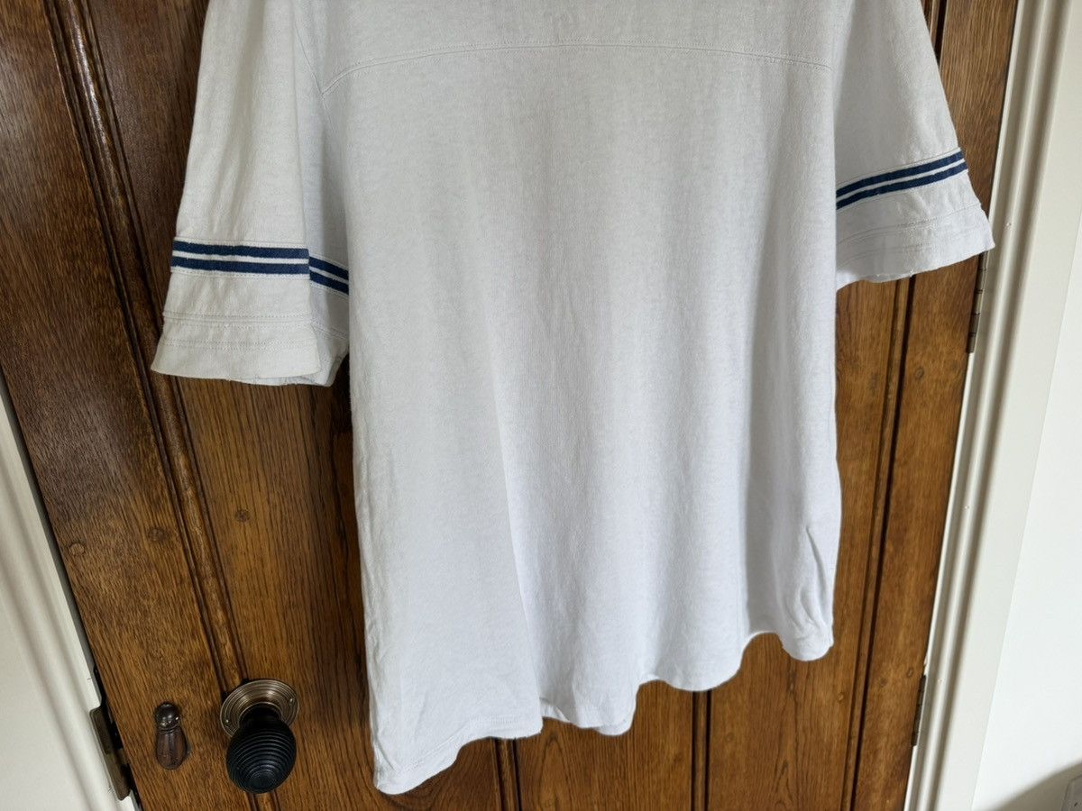 Saint Laurent Paris Saint Laurent 50’s signature logo t shirt M blue white Size US M / EU 48-50 / 2 - 12 Thumbnail