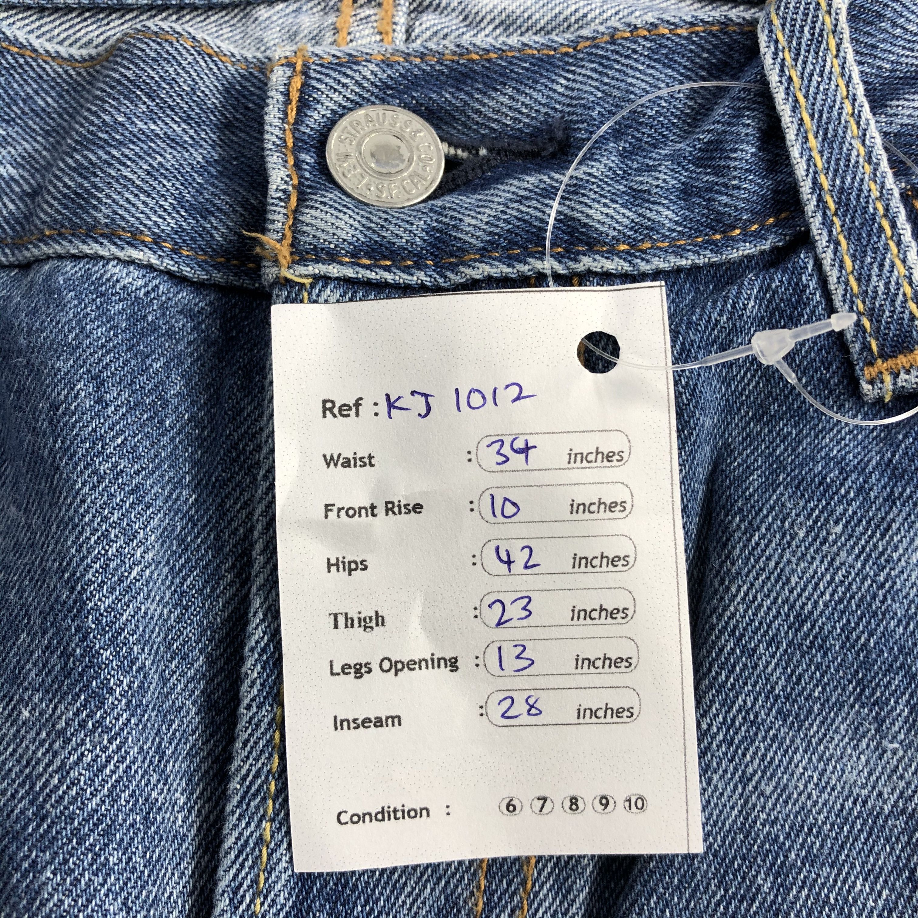 Levi's Levis 501 Jeans Distressed Denim KJ1012 Size US 28 / EU 44 - 14 Thumbnail