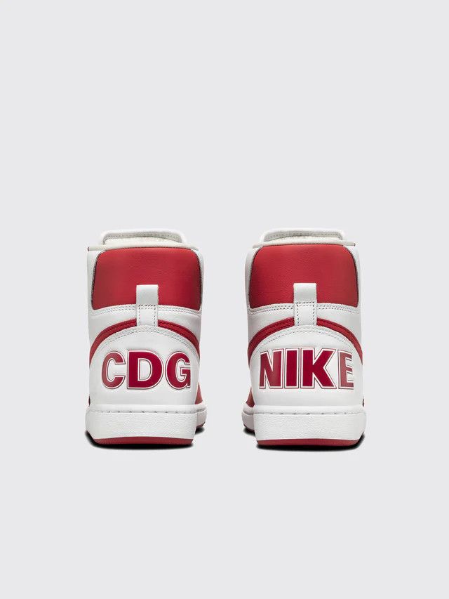 Comme des Garcons Homme Plus × Nike o1mle0325 Terminator High Sneakers in Red & White Size US 8 / IT 38 - 4 Thumbnail