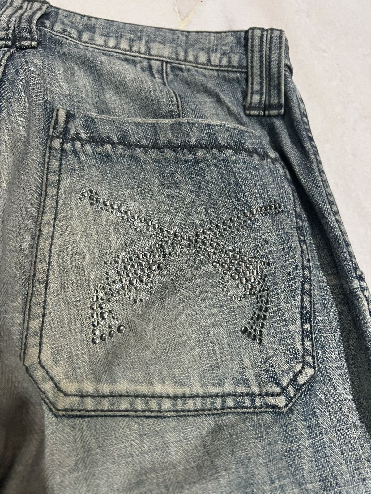 If Six Was Nine × Roar × Seditionaries 🌈90s Style🌈Roar Peace & Love Mud Wash Flare Jean Size US 28 / EU 44 - 17 Thumbnail