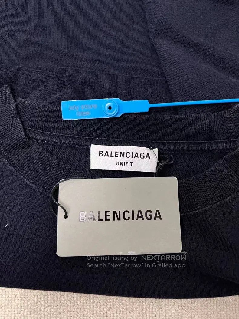Balenciaga Balenciaga Solid Color Letter Printed Round Neck Casual T- Size US XXS / EU 40 - 5 Thumbnail