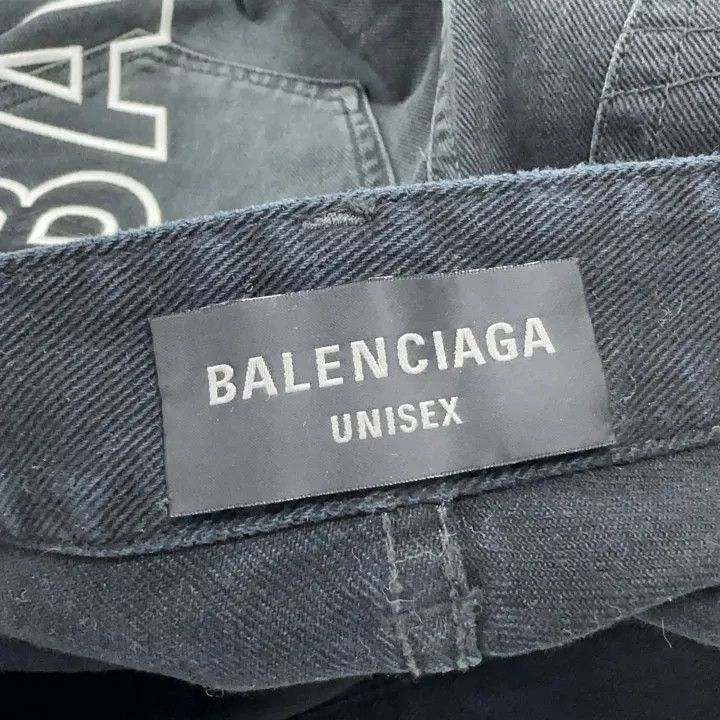 Balenciaga Balenciaga Outline Baggy Pants in Black 0079-2507 Size US 26 / EU 42 - 6 Thumbnail