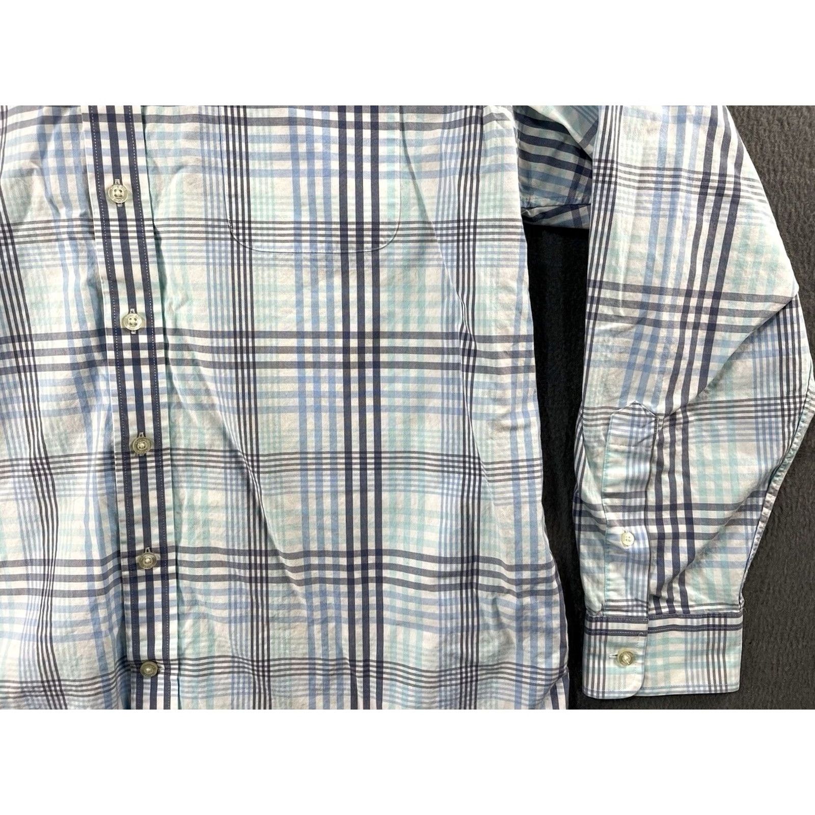 Vineyard Vines Vineyard Vines Murray Slim Fit XL Blue Plaid Button Up Long Sleeve Whale Shirt Size US XL / EU 56 / 4 - 6 Thumbnail