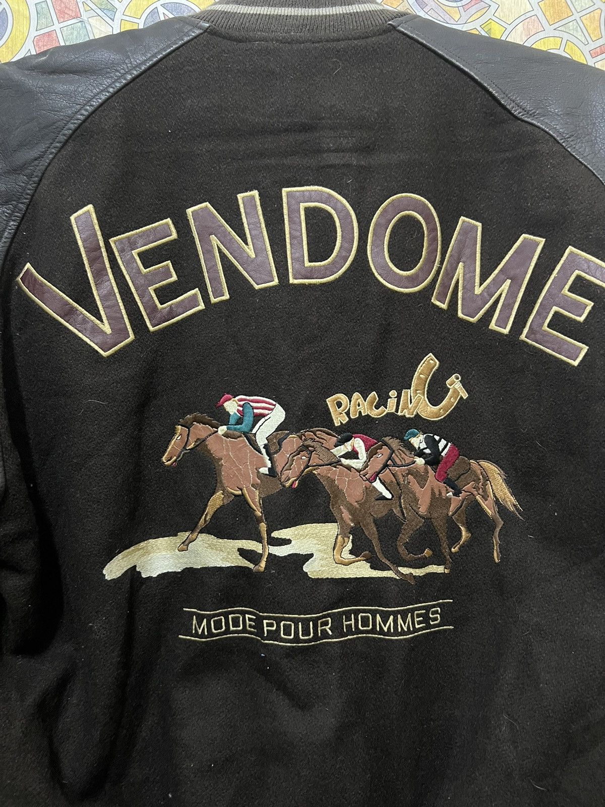 Leather Big Logo VENDOME RACING (GJ 36) Size US XL / EU 56 / 4 - 6 Thumbnail