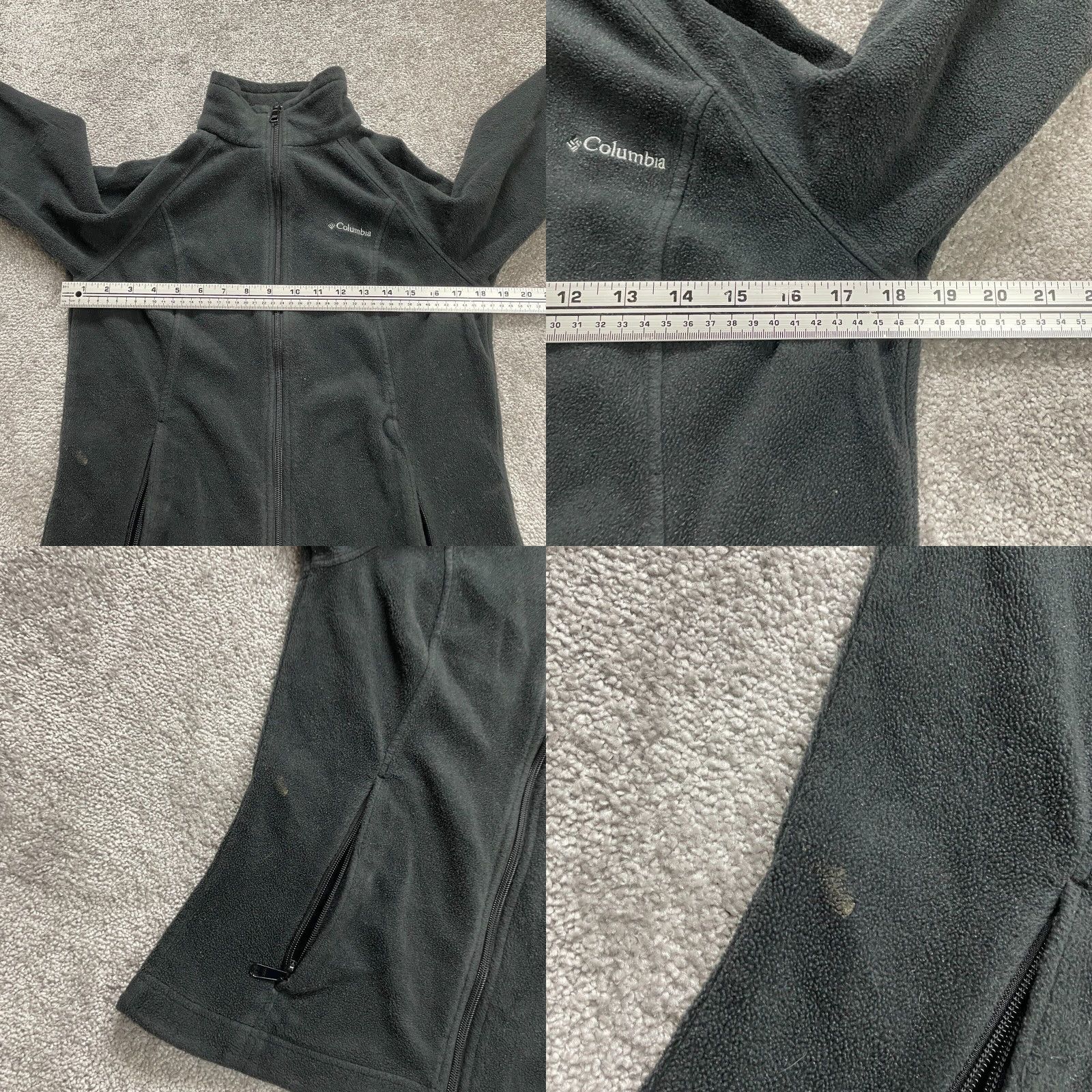 Vintage Columbia Benton Springs Fleece Jacket Women Medium Black Full Zip Pockets Outdoor Size M / US 6-8 / IT 42-44 - 8 Thumbnail