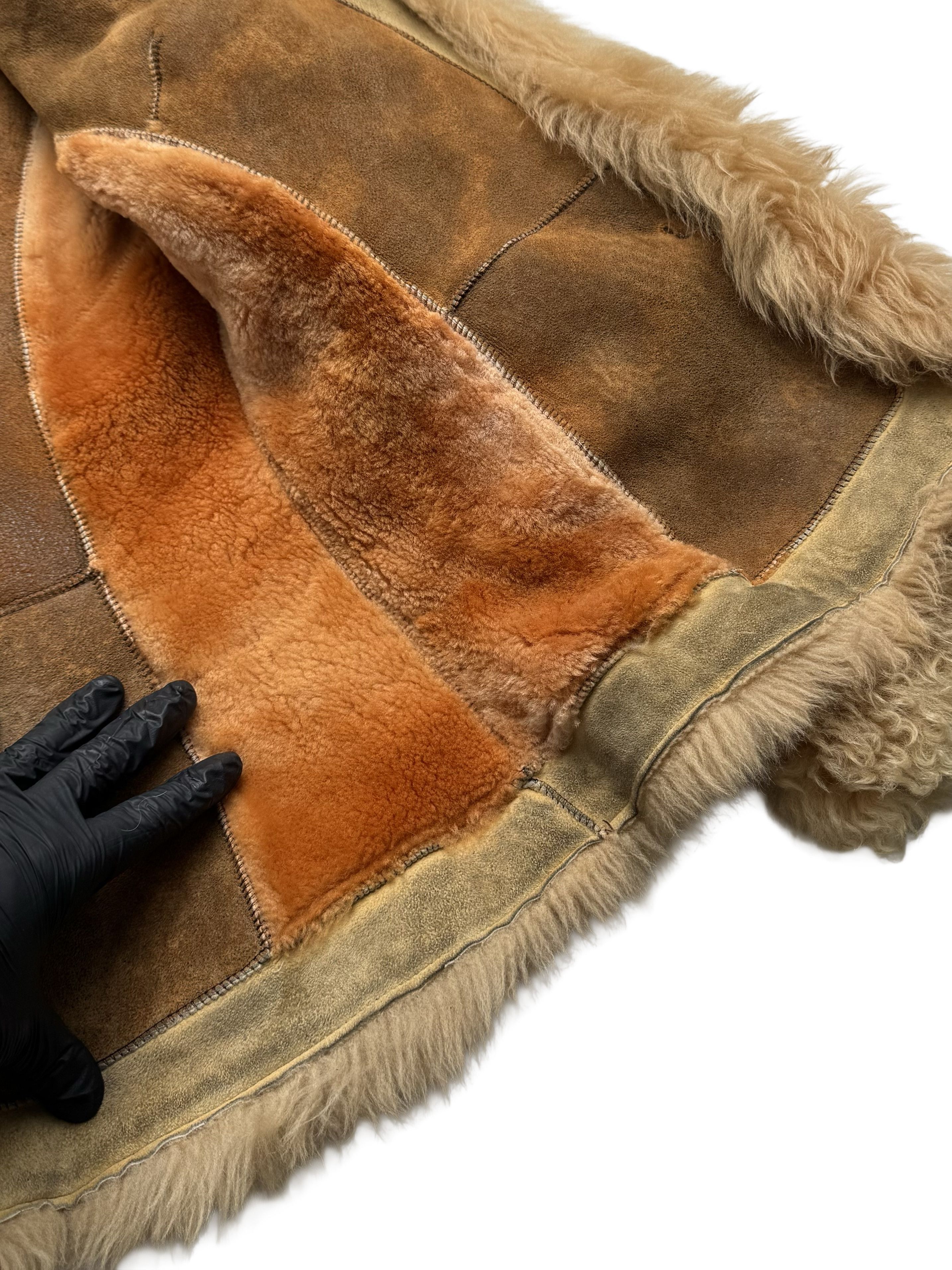 Vintage Vintage Real Sheepskin Hooded Jacket Size L / US 10 / IT 46 - 9 Thumbnail