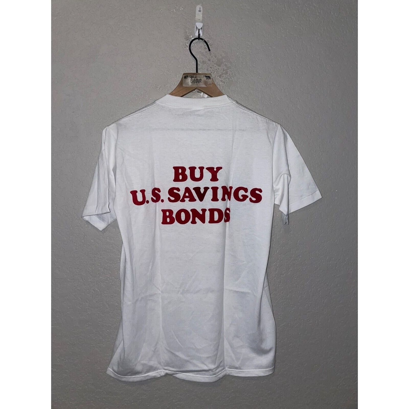 Jerzees Vintage America Shirt Proud Buy US Savings Bonds Tee 1991 M Size US M / EU 48-50 / 2 - 9 Thumbnail
