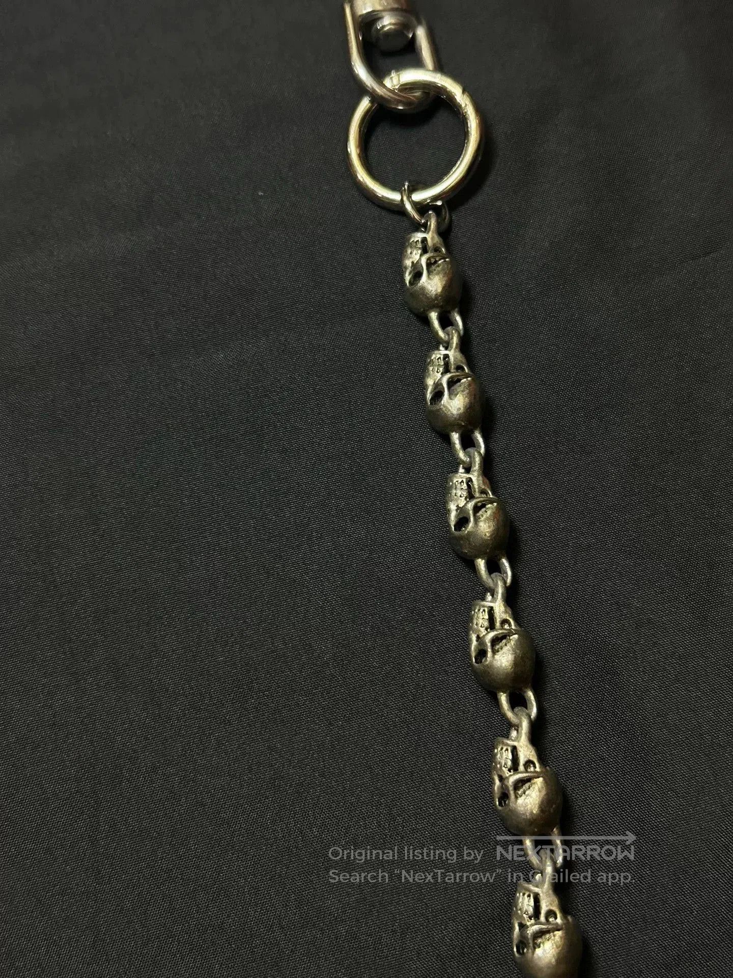 Vintage vintage skull chain key wallet belt. Size ONE SIZE - 3 Thumbnail