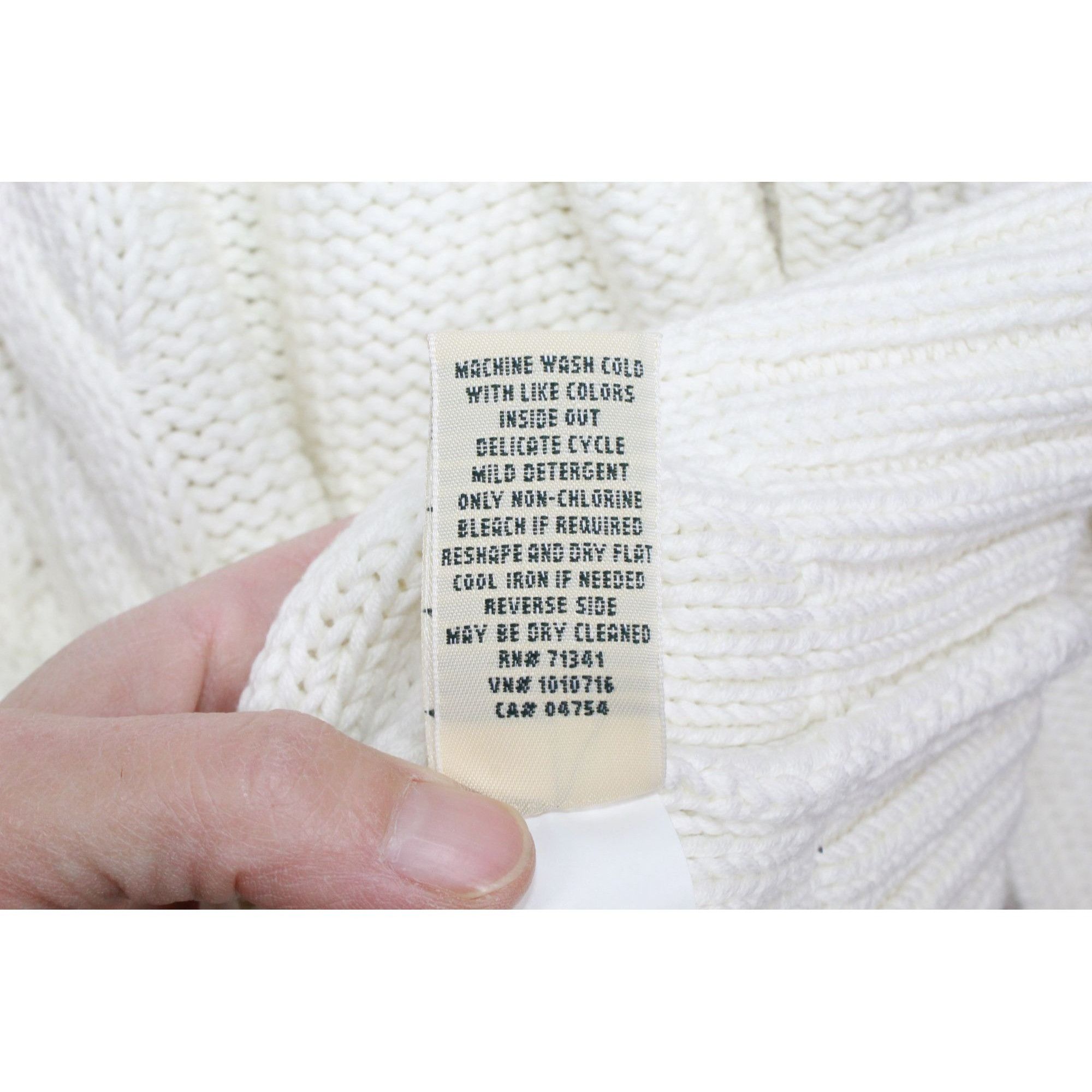 L.L. Bean LL Bean Women's Cable Sweater Crewneck Bone Size XL / US 12-14 / IT 48-50 - 8 Thumbnail