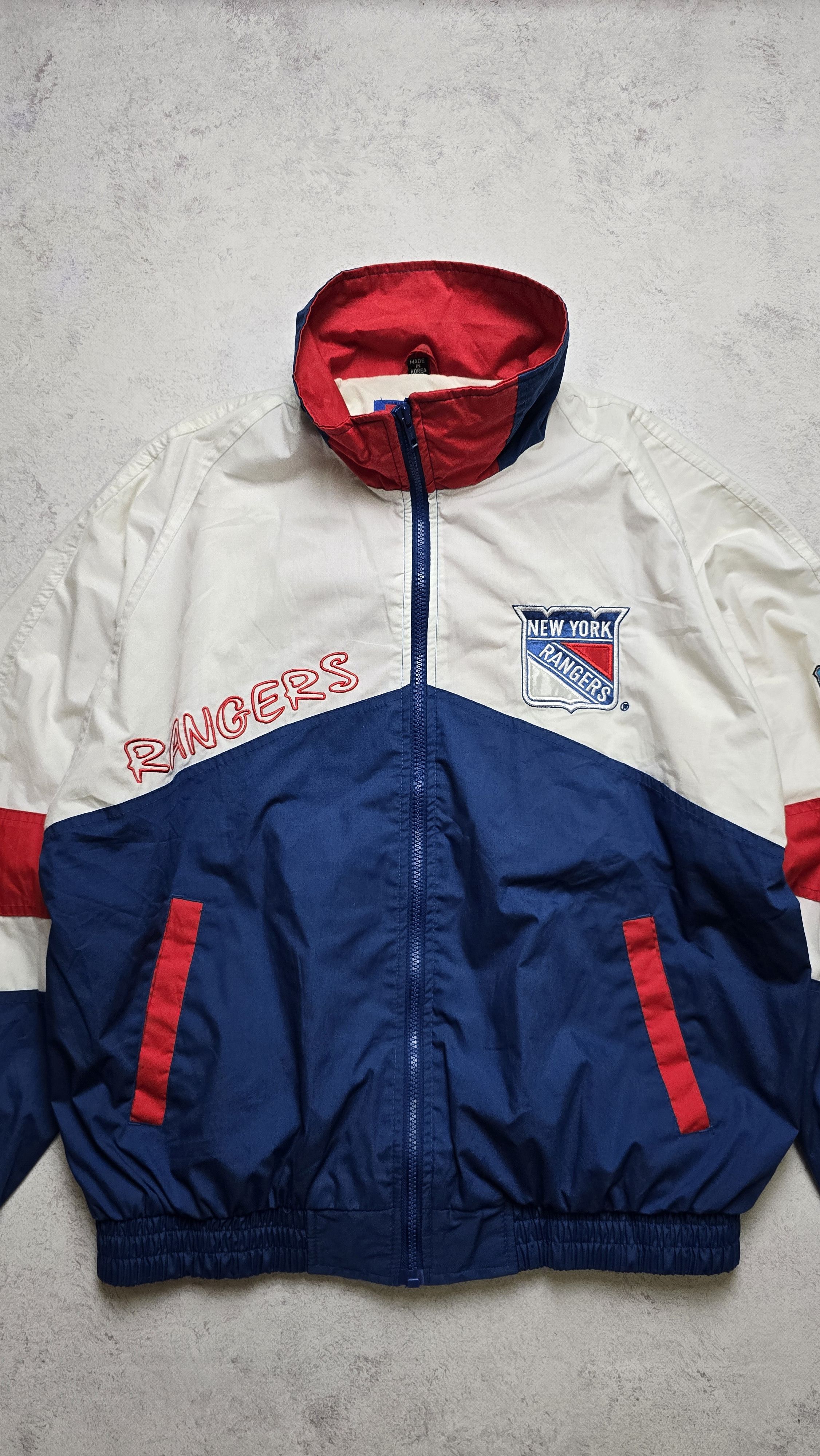 Pro Player Rare Vintage 90's NHL New York Rangers Light Jacket Big Logo Size US M / EU 48-50 / 2 - 9 Thumbnail