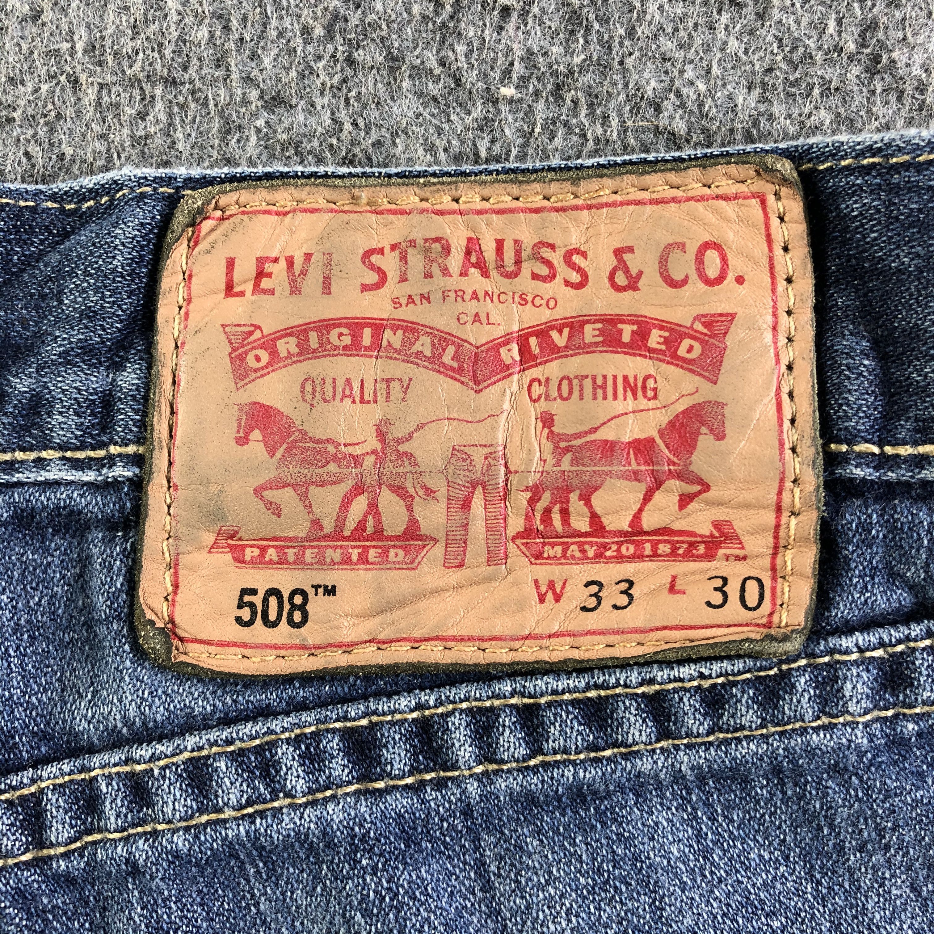 Levi's Vintage Blue Wash Levis 508 Jeans-J4256 Size US 33 - 5 Thumbnail