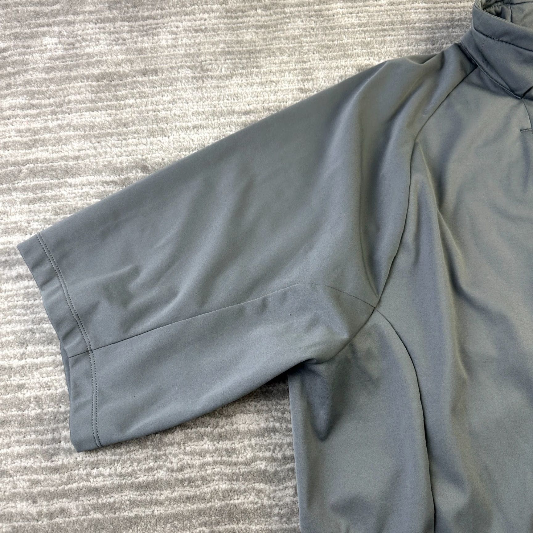 RLX Ralph Lauren RLX Ralph Lauren Jacket Mens XL Gray Half Zip Performance Short Sleeve Size US XL / EU 56 / 4 - 4 Thumbnail