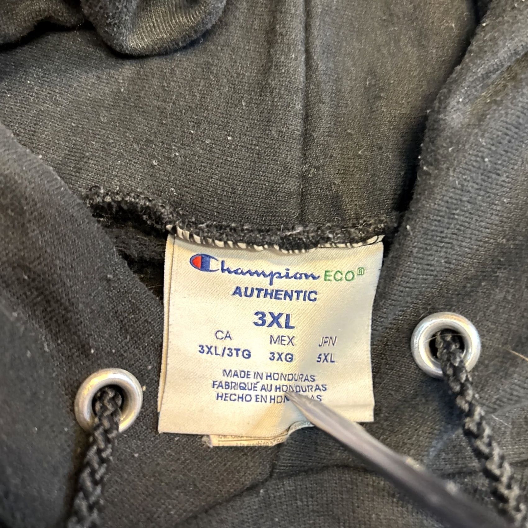 Champion Champion Hoodie Pullover Men’s 3XL Black Game Cigars Promo Big & Tall Size US XXL / EU 58 / 5 - 5 Thumbnail