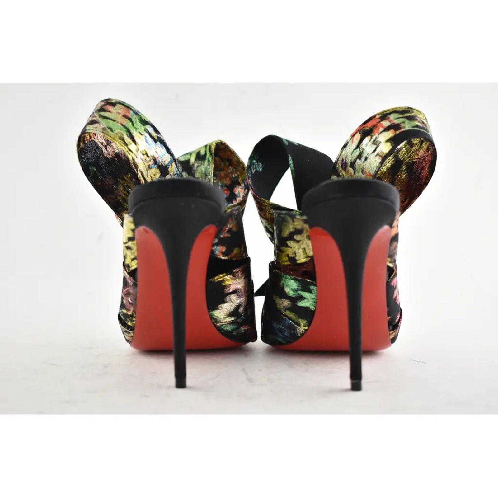 Christian Louboutin Samouraissa 100 Black Backless Sandal Mule Heel Pump 36.5 Size US 6.5 / IT 36.5 - 9 Thumbnail