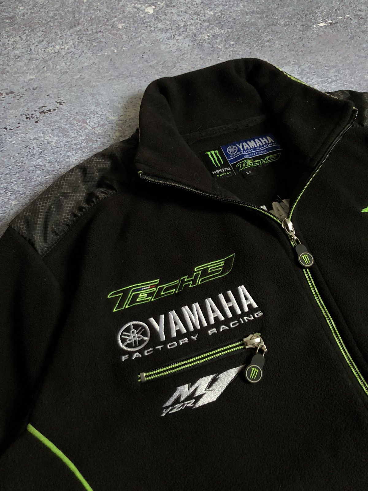 NASCAR × Vintage Vintage Monster Energy Yamaha Tech3 fleece jacket Size US S / EU 44-46 / 1 - 6 Thumbnail