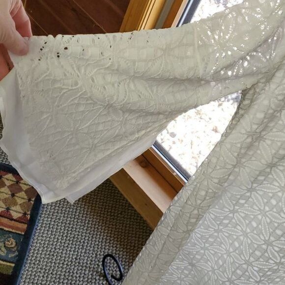 Vintage Robbie Bee Signature Sz. L White Eyelet Dress w Unique Sleev Size L / US 10 / IT 46 - 6 Thumbnail